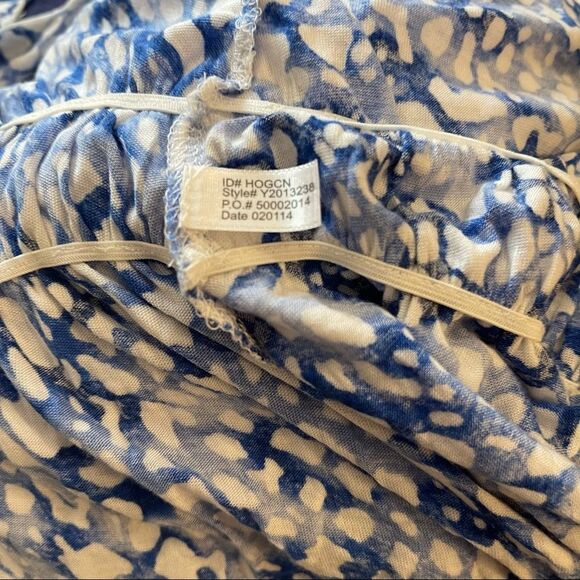 DKNY Abstract Print Dress Blue and White SZ Med - Picture 4 of 4